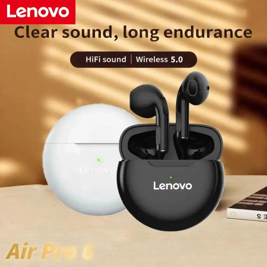 Lenovo Air Pro 6 TWS Wireless Bluetooth Earphones Touch Control Earbuds With Microphone Hifi Sound Sport Earbuds Music Headset