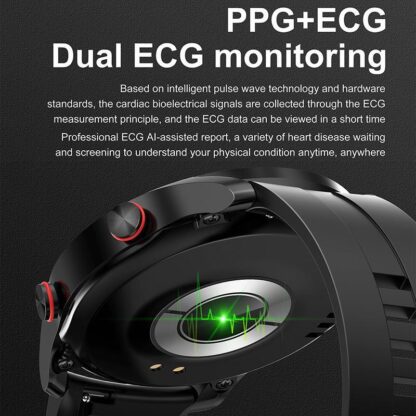HW20 Smart Watch ECG+PPG Business Stainless Steel Strap 1.46 Large Screen Bluetooth Call Smart Watch - Image 4