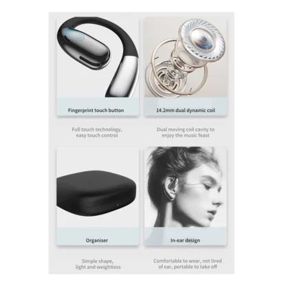 A38 Wireless Headphones Bluetooth 5.4 Hi-Fi Stereo Music Earphones Ear-Hook Sports Headsets For Running - Image 6