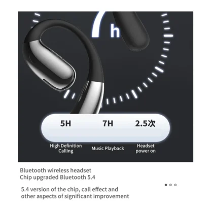 A38 Wireless Headphones Bluetooth 5.4 Hi-Fi Stereo Music Earphones Ear-Hook Sports Headsets For Running - Image 2