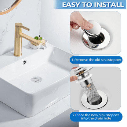 Bathroom Sink Drain Strainer for 1.1-1.29 Inch - Image 2