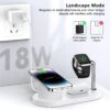 MagSafe magnetic suction three-in-one suitable for Apple mobile phone 15w wireless charging