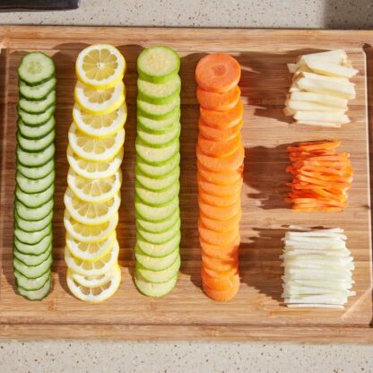 Mandoline Slicer, Vegetable Cutter, Strips Julienne Dicer (Orange) - Image 6