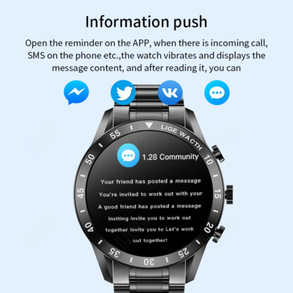 Bluetooth call smart watch pedometer sports multifunctional men's waterproof bracelet watch - Image 2