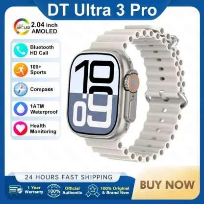 Fashion NEW DT Ultra 3 32GB Smart Watch Google Map Music Video Player HD Bluetooth Call APP Store NFC Smart AI Voice Sport Watch - Image 10