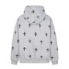Full printed cross hooded jacket