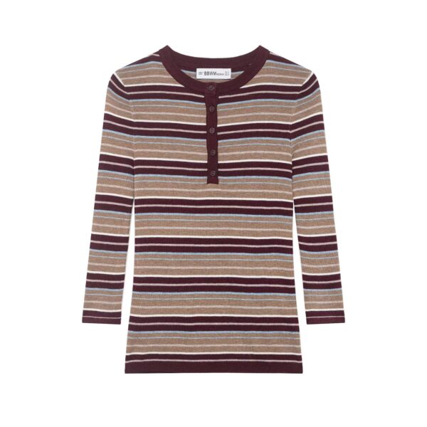French minimalist striped knitted sweater