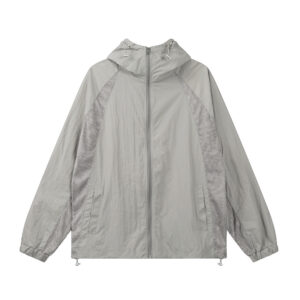 Splicing mesh breathable loose jacket
