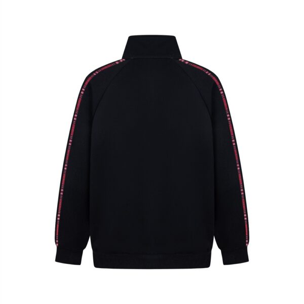 High necked cardigan sweatshirt