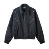Zipper decoration lapel jacket