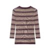 French minimalist striped knitted sweater