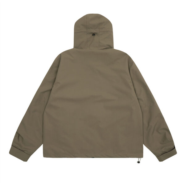 Splicing loose hooded jacket