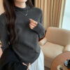 Knitted women's loose and lazy small fragrance base sweater