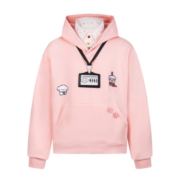 Fake two hooded sweatshirts