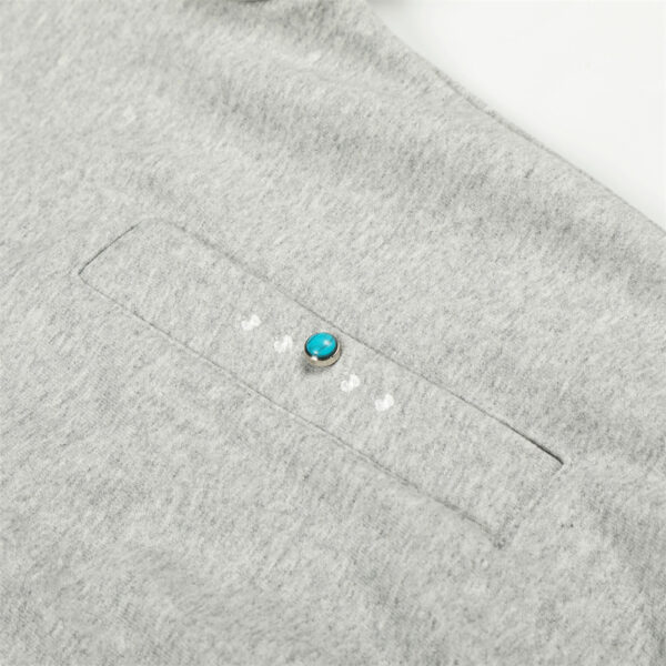 Hooded cardigan sweatshirt