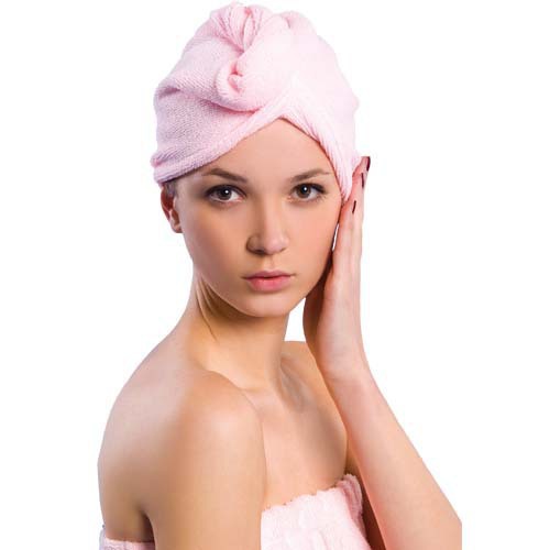Style Solid Color Water-Absorbing Hair Drying Cap Thickened Hair Towel Dry Bath Hat