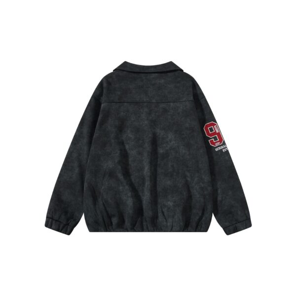 Vintage washed vintage V-neck pullover hoodie