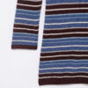 Color blocked minimalist T-shirt striped knit sweater