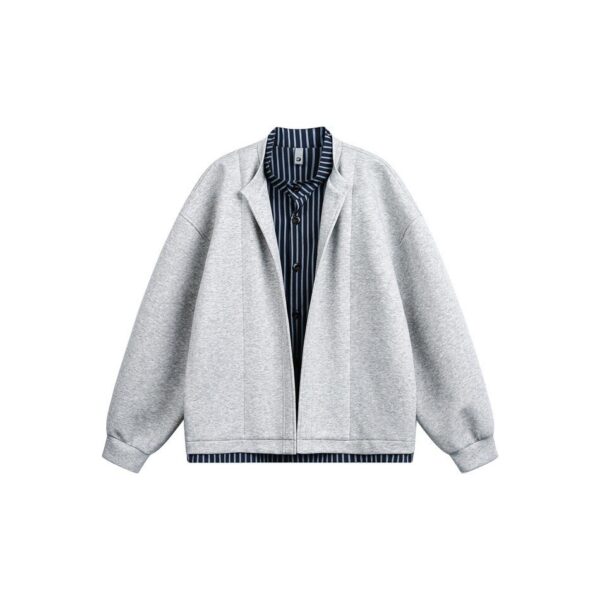 Stand-up Collar Hoodie  Youth Campus versatile Outerwear Top