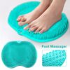 Pregnant Women Without Bend Over Shower Foot Massager Scrubber Cleaner Washing Massage Tools Pad Mat Elderly Feet Cleaning Brush