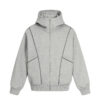 High necked hooded jacket