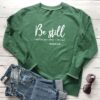 Be Still And Know That I Am God Pslam 46:10 Sweatshirts Unisex Women Religious Christian Hoodies Vintage Jesus Faith Pullovers