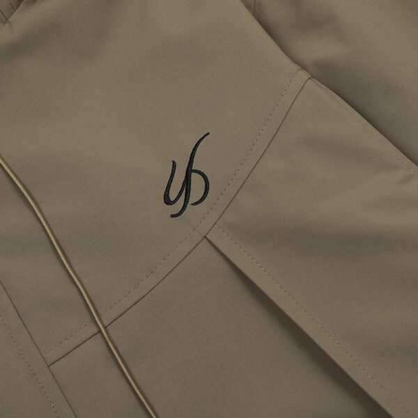 Splicing loose hooded jacket