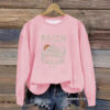 Round neck FAITH printed pullover sweatshirt