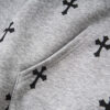 Full printed cross hooded jacket