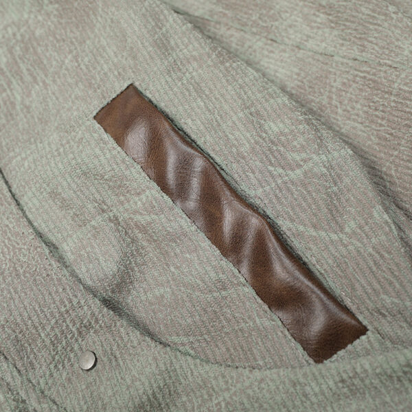 Tie dye distressed loose jacket with dark patterns