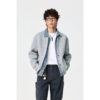 Loose Fit Lapel Work Jacket Mock Two-Piece Outerwear Men's Youth