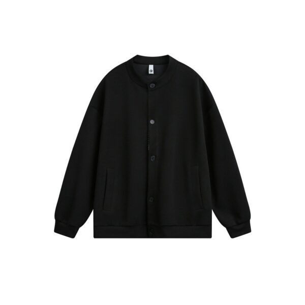 Casual Loose Round Neck Cardigan Sweatshirt