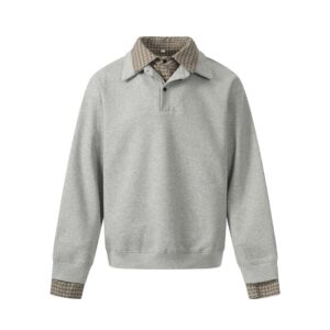 Hooded Sweatshirt with Turn-Down Collar Unisex